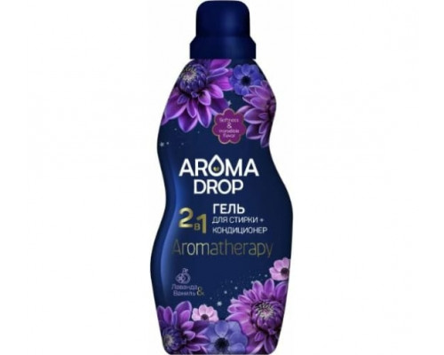 НЕВАДА Гель д/стирки AROMA DROP 2в1 Aromatherapy Лаванда и Ваниль 1000г (10) арт 22814