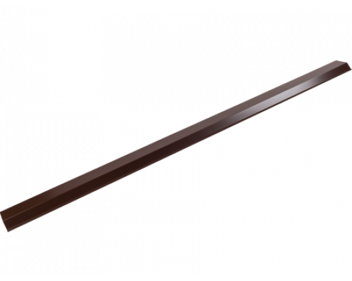 Планка карнизная полиэстер RAL 8017 коричневая, шт.