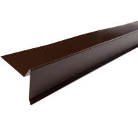 Планка торцевая Шинглас PVC RAL 8014 коричневая