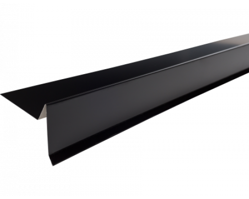 Планка торцевая полиэстер RAL 9005 черная, шт.