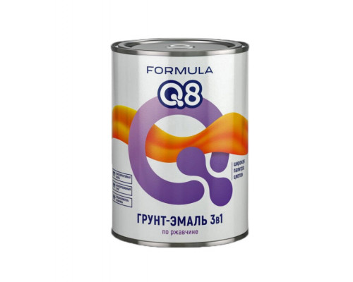 Грунт-эмаль по ржавчине 3в1 красная 0,9кг F Q8 (14) Престиж