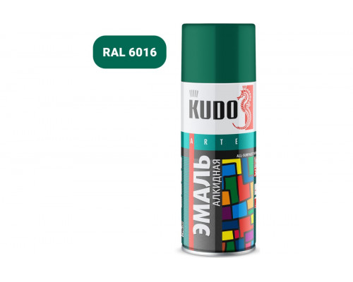 Краска-спрей темно-зеленая 520мл KUDO (12)Эльф Филлинг