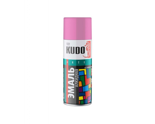 Краска-спрей розовая 520мл KUDO (12) Эльф Филлинг
