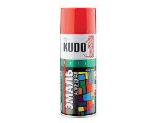 Краска-спрей темно-красная 520мл KUDO (12) Эльф Филлинг