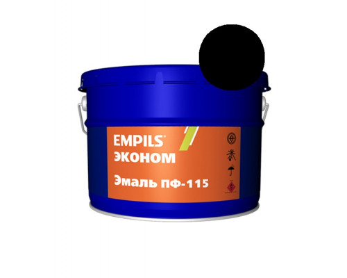 Эмаль ПФ-115 черная 20кг Эконом Empils (1) Эмпилс