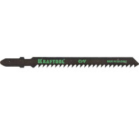KRAFTOOL  T144D, EU-хвост., по дереву, быстрый рез, шаг 4мм, 75мм, 2шт., Полотна для лобзика (159521-4)