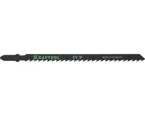 KRAFTOOL  T244D, EU-хвост., по дереву, фигурный рез, шаг 4мм, 75мм, 2шт., Полотна для лобзика (159523-4)