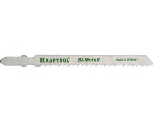 KRAFTOOL  T127DF, EU-хвост., по мягкому металлу Bi-Met, шаг 3мм, 75мм, 2шт., Полотна для лобзика (159556-3)