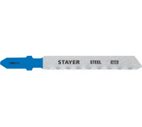 STAYER  T118A, T-хвост., HSS сталь, по металлу толщиной 1,5-2мм, шаг зуба 1,2мм, раб. длина 50мм, 2шт, Полотна для лобзика, Professional (15993-1.4)