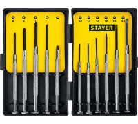STAYER  11 предм., Часовые отвертки (2560-H11)