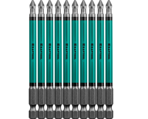 KRAFTOOL  OPTIMUM PZ 2, 100 мм, 10 шт, Биты (26124-2-100-10)