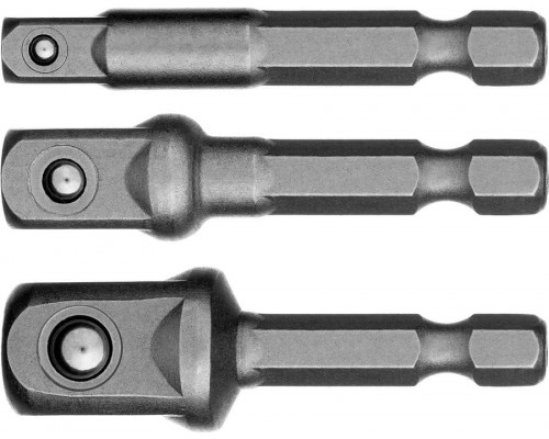 STAYER  Maxfix 50 мм, 3 шт, Адаптеры для торцовых головок (26656-H3)