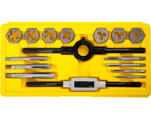 STAYER  MaxCut 16 предмета, Набор  метчиков и плашек (28010-H16)