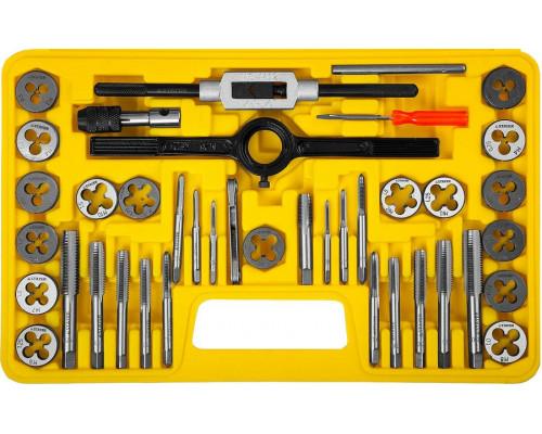 STAYER  MaxCut 40 предмета, инструментальная сталь, Набор метчиков и плашек (2805-H40)