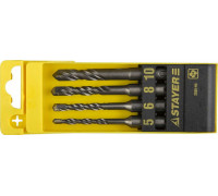 STAYER  4 шт: 5/6/8/10x110 мм, Набор SDS-plus буров, Professional (2930-H4)