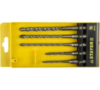 STAYER  5 шт: 5/6x110, 6/8/10х160 мм, Набор SDS-plus буров, Professional (2930-H5)
