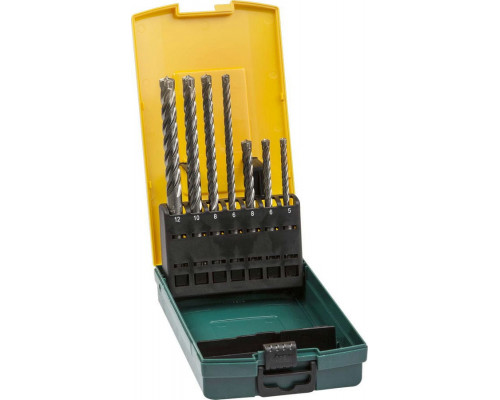 KRAFTOOL  ZENTRO 7 шт: 5/6/8х110, 6/8/10/12х160 мм, Набор SDS-plus буров, INDUSTRIE (29310-H7)