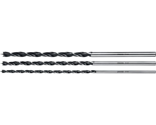STAYER "Maxdrill" 3 шт., 6-8-10 х 300 мм, набор сверл спиральных по дереву