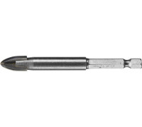 STAYER  12 мм, 4х кромка, HEX 1/4, Сверло по стеклу и кафелю (2985-12)