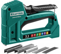 KRAFTOOL  Universal 7-в-1: 53(6-14мм)/140(8-14 мм)/13/ 53F/36/500, Универсальный легкий степлер (31524)