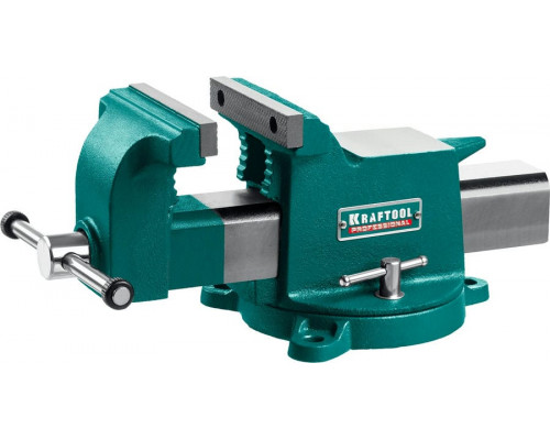 KRAFTOOL  STEEL, 125 мм, Стальные слесарные тиски (32701-125)