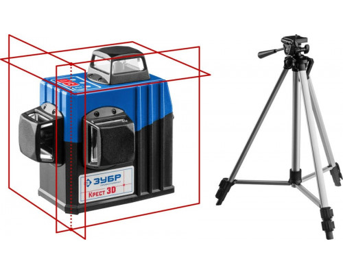 ЗУБР  КРЕСТ 3D №2 20-70 м, Лазерный нивелир (34908-2)