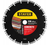 STAYER  UNIVERSAL 230 мм (22.2 мм, 7х2.4 мм), Алмазный диск, Professional (3660-230)