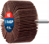 ЗУБР  d 60 x 30 мм, P60, на шпильке d 6 мм, Круг шлифовальный лепестковый, Профессионал (36602-060)