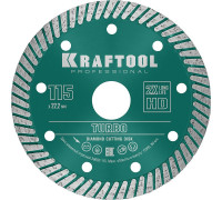 KRAFTOOL  TURBO 115 мм (22.2 мм,  10х2.2 мм), Алмазный диск (36682-115)