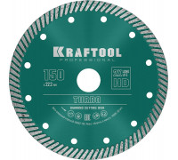 KRAFTOOL  TURBO 150 мм (22.2 мм,  10х2.4 мм), Алмазный диск (36682-150)
