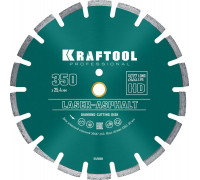 KRAFTOOL  LASER-ASPHALT 350 мм (25.4/20 мм, 10х3.2 мм), Алмазный диск (36687-350)