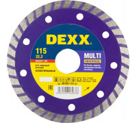 DEXX  MULTI UNIVERSAL 115 мм (22.2 мм, 7х1.9 мм), Алмазный диск (36702-115)