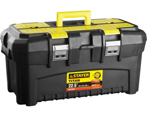 STAYER  TITAN-22, 553 x 320 x 310 мм, (22"), Пластиковый ящик для инструментов (38016-22)