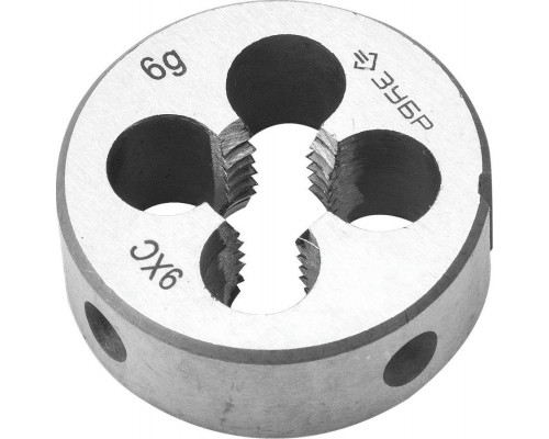 ЗУБР  М5x0.8мм, сталь 9ХС, Плашка круглая ручная (4-28022-05-0.8)