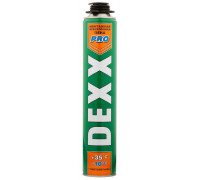 DEXX  PRO 750мл пистолетная, всесезонная, выход до 35л, Монтажная пена (41126)