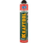 KRAFTOOL  PRO 65 выход до 65л 850мл SVS не залипающий клапан, пистолетная всесезонная, Монтажная пена (41184)