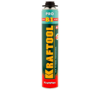 KRAFTOOL  FIRE STOP B1, выход до 45л 750мл SVS не залипающий клапан °С=240, пистолетная огнестойкая, Монтажная пена (41186)