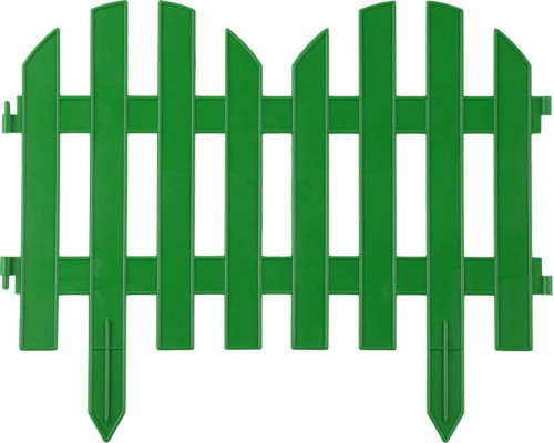 GRINDA  Палисадник 28х300 см, зеленый, Декоративный забор (422205-G)