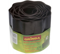 GRINDA  15 см х 9 м, коричневая, Бордюрная лента (422247-15)
