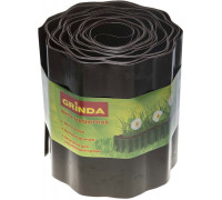 GRINDA  20 см х 9 м, коричневая, Бордюрная лента (422247-20)