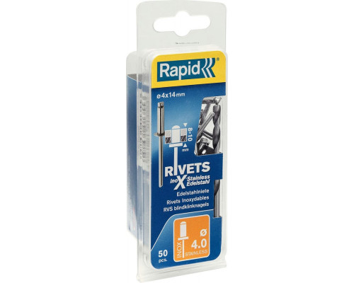 RAPID  4.0х14 мм, 50 шт, Нержавеющая заклепка (5000395)