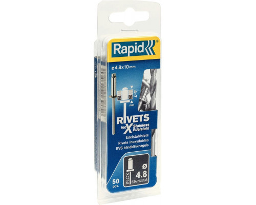 RAPID  4.8х10 мм, 50 шт, Нержавеющая заклепка (5000396)