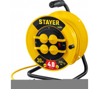 STAYER  М-325 ПВС 3х2.5 30м 4000Вт IP44, Силовой удлинитель на катушке (55064-30)