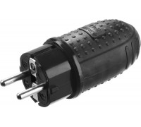 ЗУБР  IP44 16A/220В  Вилка обрезиненнаяПрофессионал (55116-B)