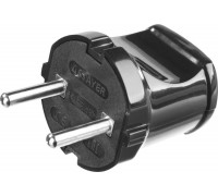 STAYER  черная 6А/220В 1300Вт  Вилка прямаяMAXElectro (55150-B)