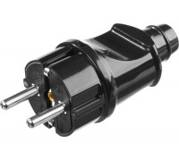 STAYER  черная 16А/220В 1300Вт  Вилка прямаяMAXElectro (55160-B)