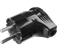 STAYER  черная 16А/220В 1300Вт  Вилка угловаяMAXElectro (55161-B)