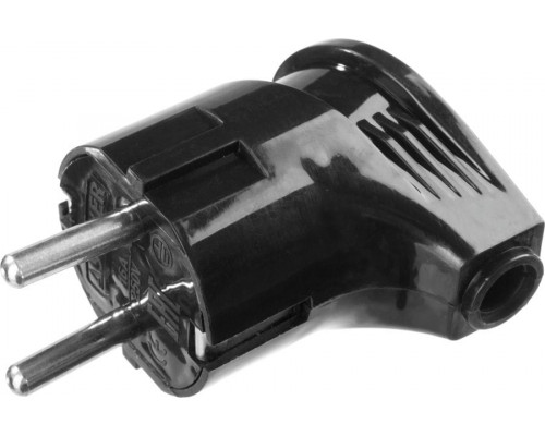 STAYER  черная 16А/220В 1300Вт  Вилка угловаяMAXElectro (55161-B)