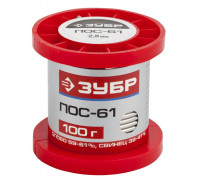 ЗУБР  100гр 2мм проволока пос 61, Припой (55450-100-20)