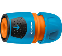 GRINDA  TU 1/2"-3/4", пластиковый с TPR, универсальный, для шланга, Быстросъёмный соединитель, PROLine (8-426225)